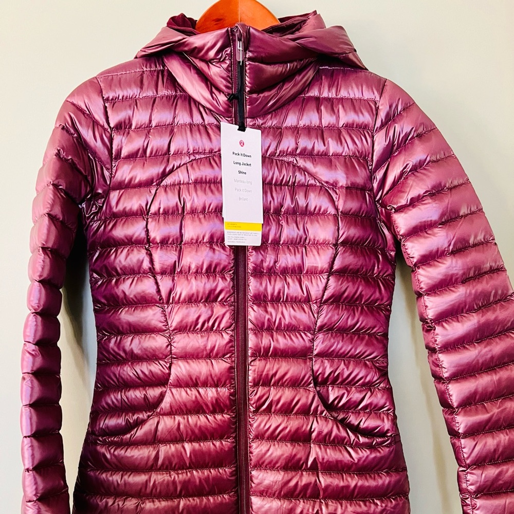 Lululemon size 4 packable long jacket NWT